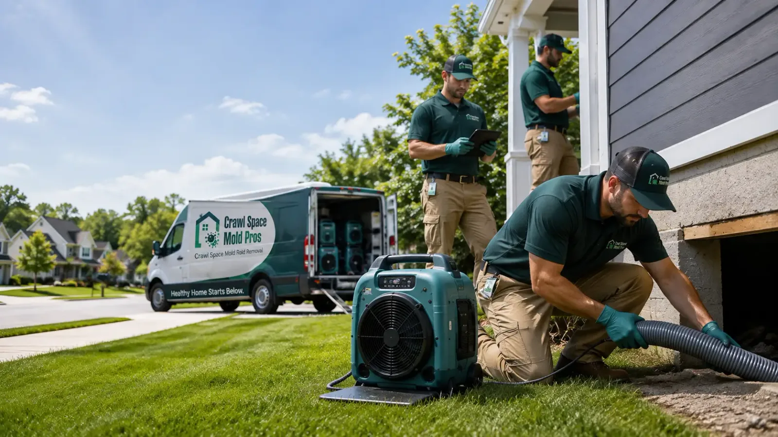 Crawl Space Mold Removal in Radom, IL